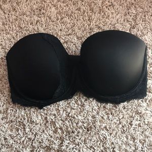 BNWOT Dream Angels Black Lace Multi-Way Bra 34DDD